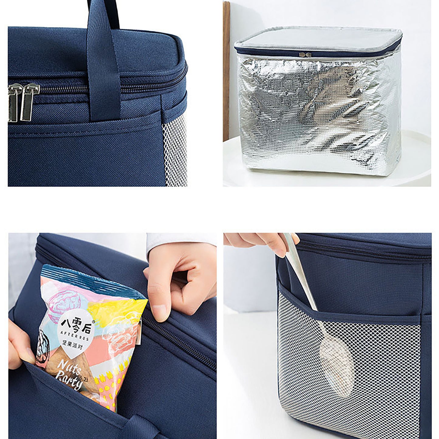 Etamibel Thermal Insulated Cooler Bag for Drink Lunch Tote Water Resistant Insulated Bag For School Kids| Food Delivery Insulated Bag For Doordash, Shopping, Travel